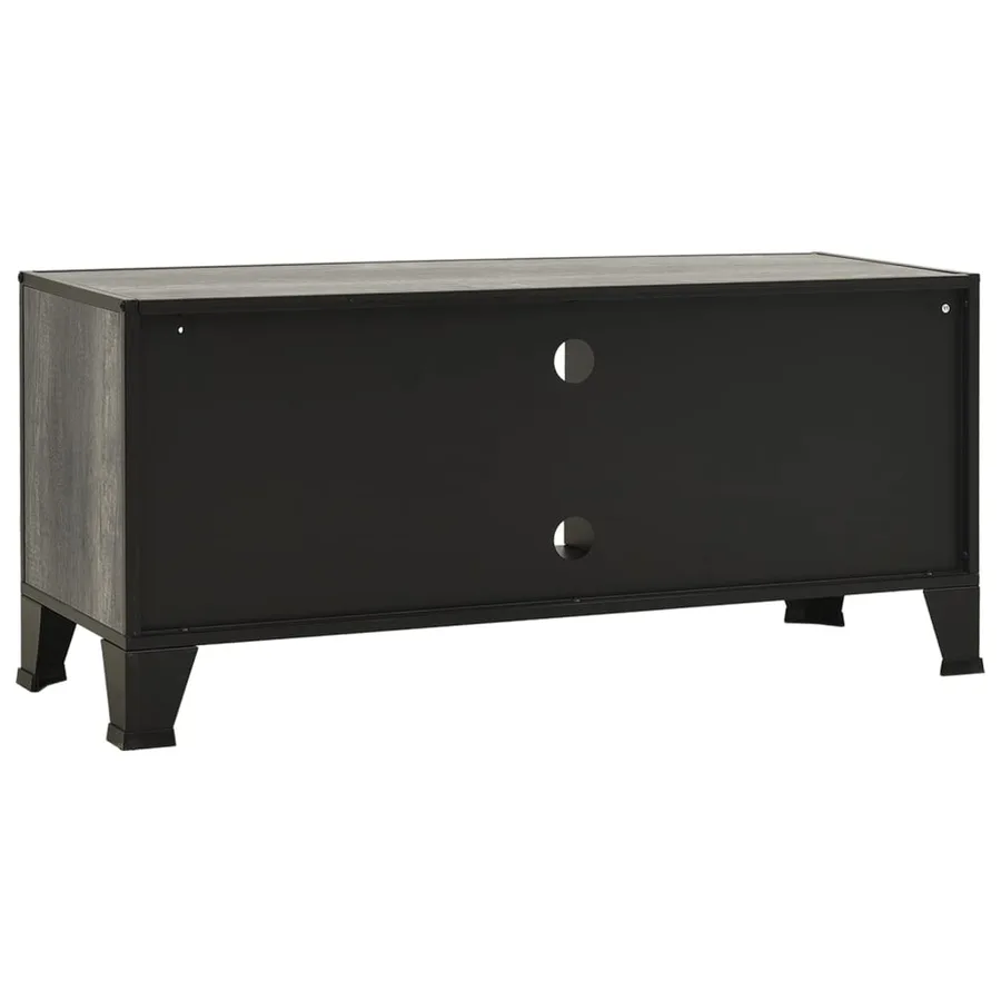 Meuble TV Gris 105x36x47 cm Métal et MDF - 5