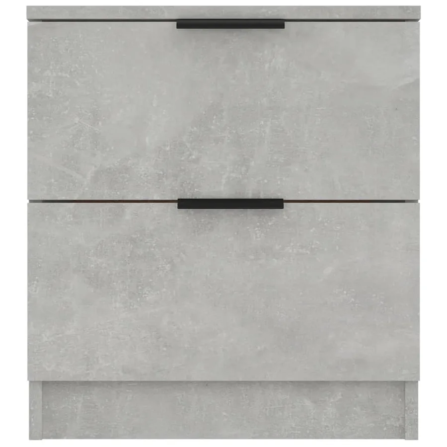 Tables de chevet 2 pcs Gris béton Bois d'ingénierie - 6