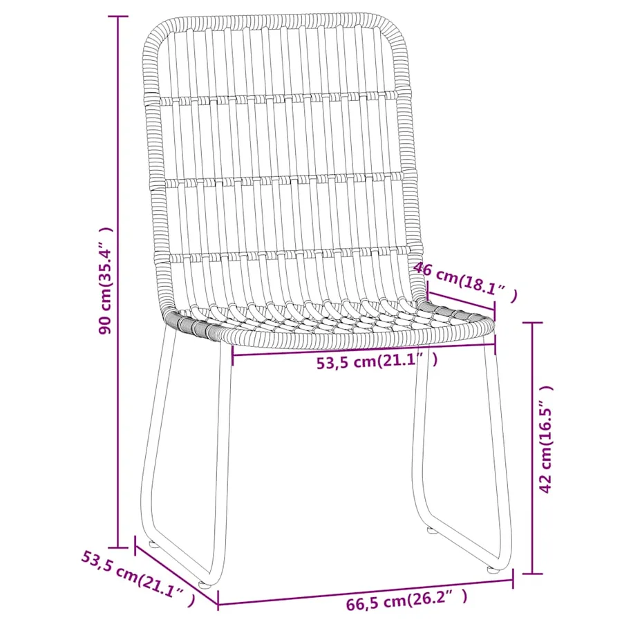 Ensemble à manger de jardin 5 pcs Chêne - 7