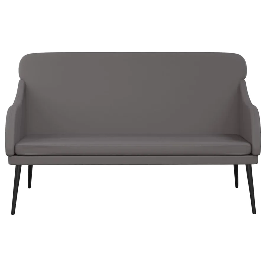 Banc Gris 110x76x80 cm Similicuir - 3