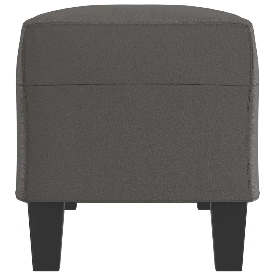 Banc Gris 100x35x41 cm Similicuir - 4