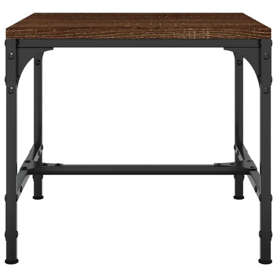 Table d'appoint Chêne marron 40x40x35 cm Bois d'ingénierie - 4