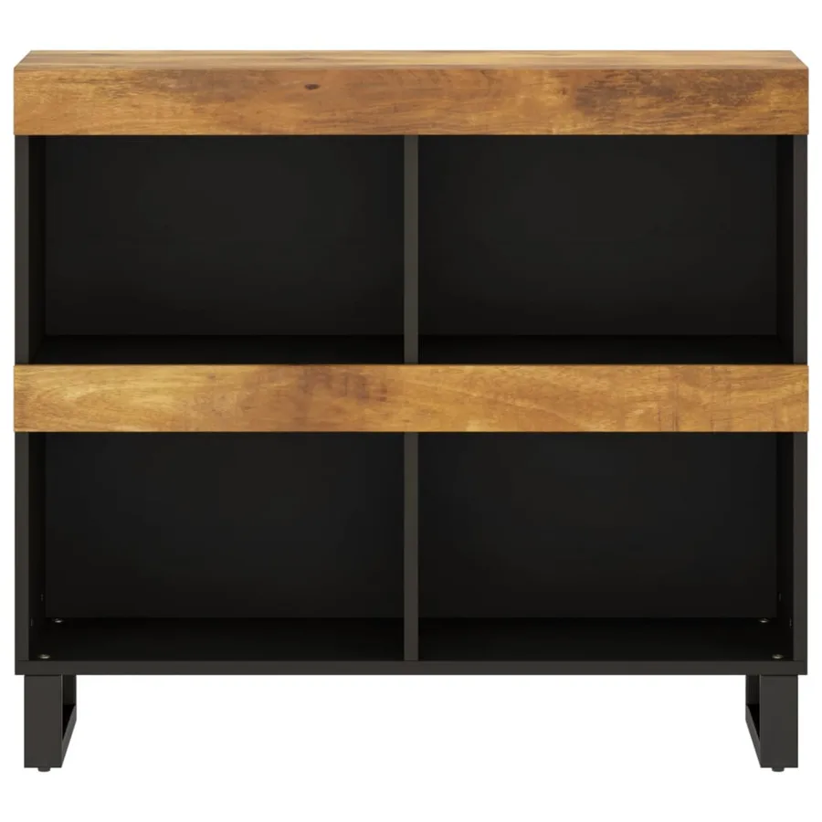 Armoire latérale 85x33x75 cm bois massif de manguier - 3