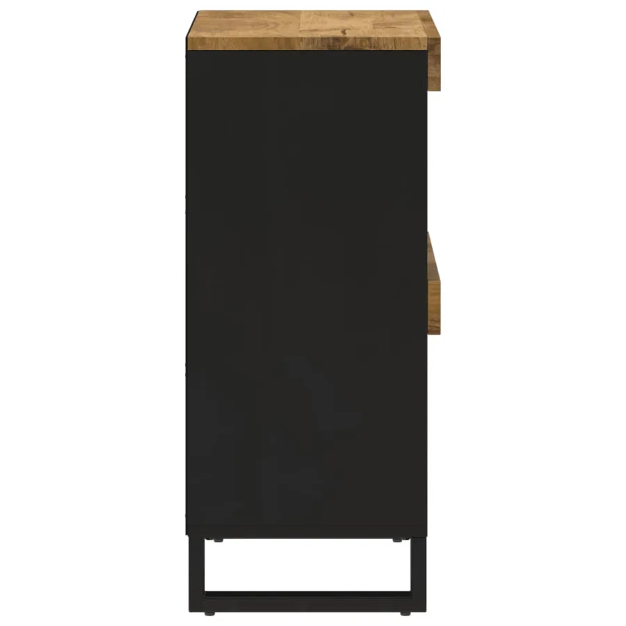 Armoire latérale 85x33x75 cm bois massif de manguier - 4