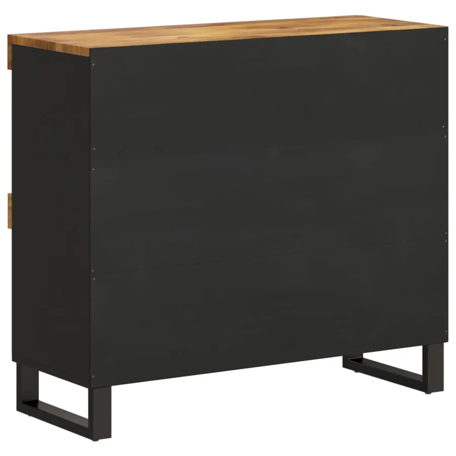 Armoire latérale 85x33x75 cm bois massif de manguier - 5
