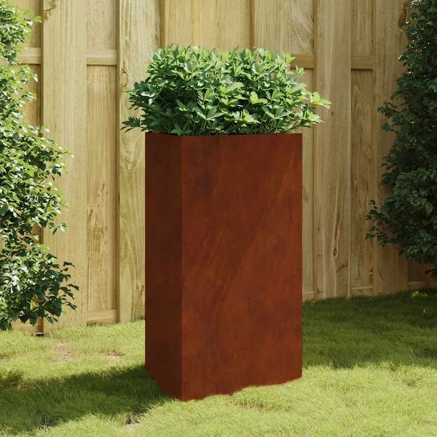 Jardinière 50x43x75 cm acier corten