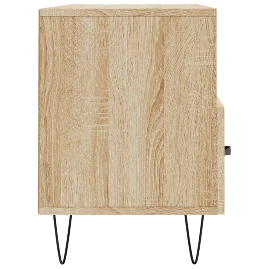 Meuble TV chêne sonoma 102x36x50 cm bois d'ingénierie - 7