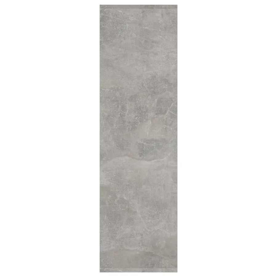 Bibliothèque/séparateur de pièce gris béton bois d'ingénierie - 6