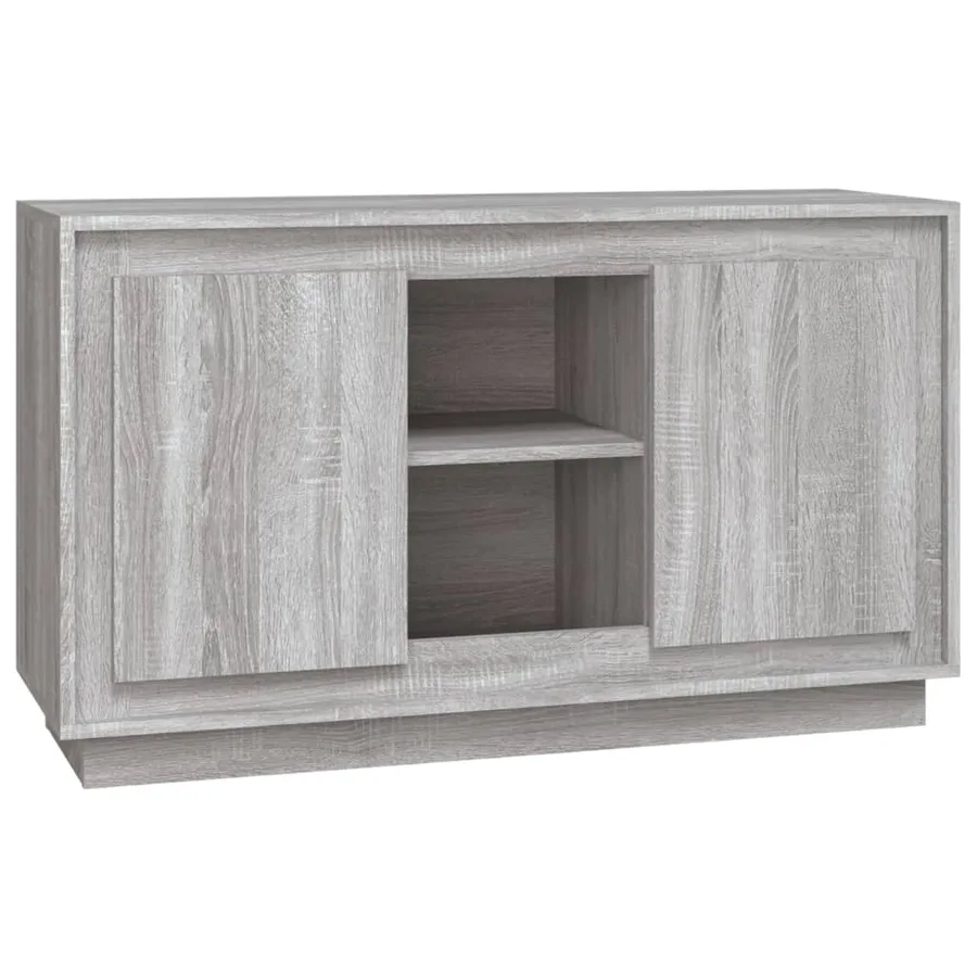 Buffet sonoma gris 102x35x60 cm bois d'ingénierie - 2