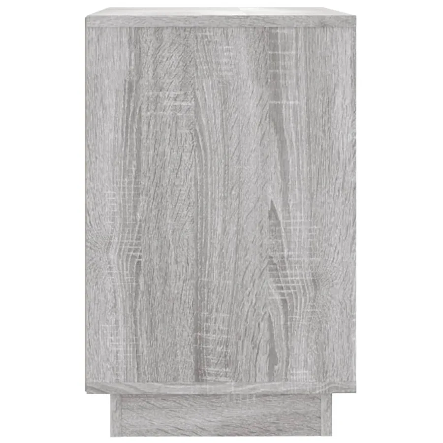 Buffet sonoma gris 102x35x60 cm bois d'ingénierie - 7