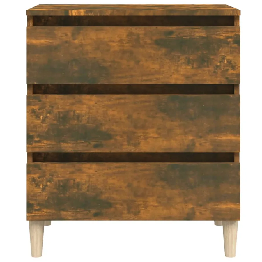 Buffet Chêne fumé 60x35x69 cm Bois d'ingénierie - 5