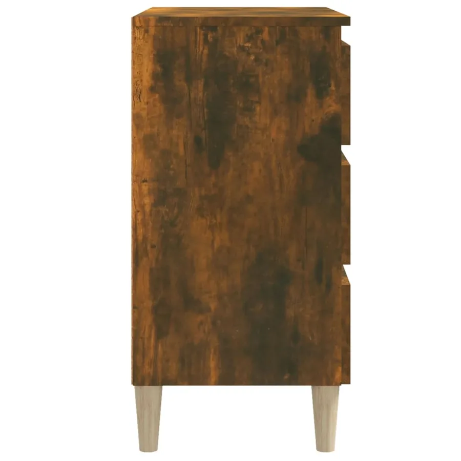 Buffet Chêne fumé 60x35x69 cm Bois d'ingénierie - 6