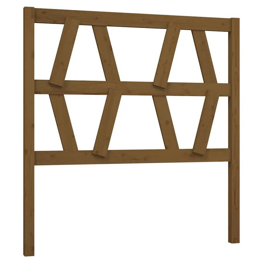 Tête de lit Marron miel 81x4x100 cm Bois massif de pin - 2