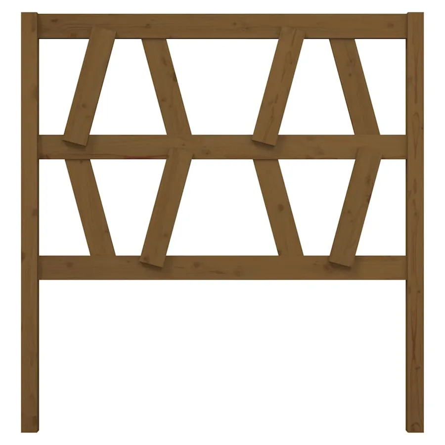 Tête de lit Marron miel 81x4x100 cm Bois massif de pin - 3