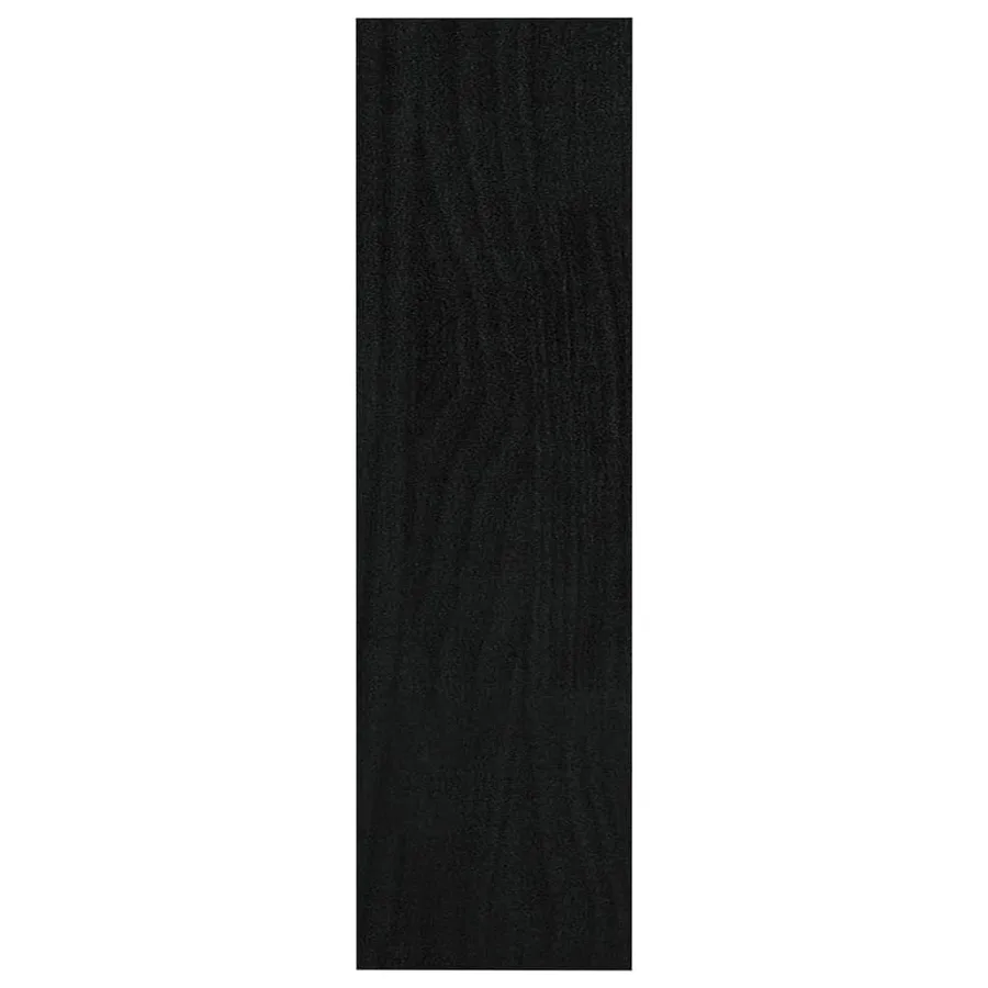 Bibliothèque/Séparateur de pièce Noir 100x30x103 cm Pin massif - 6