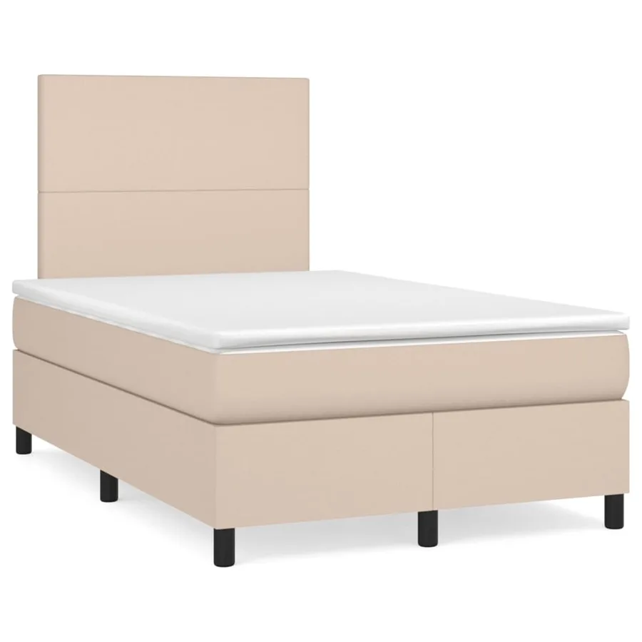 Sommier à lattes de lit avec matelas Cappuccino 120x200 cm - 2