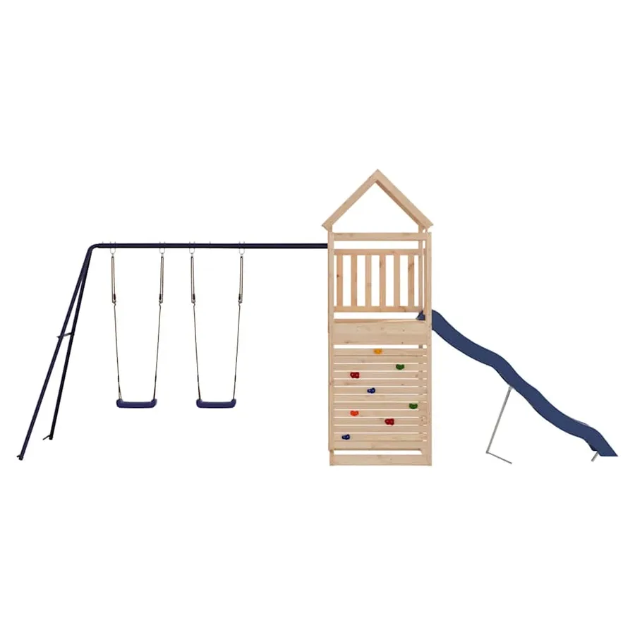 Aire de jeux d'extérieur bois de pin massif - 3