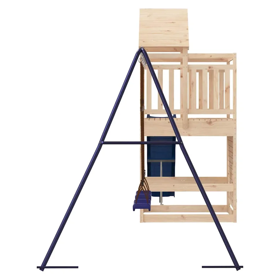 Aire de jeux d'extérieur bois de pin massif - 5