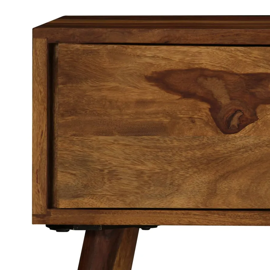 Meuble TV 140x30x40 cm bois massif - 4