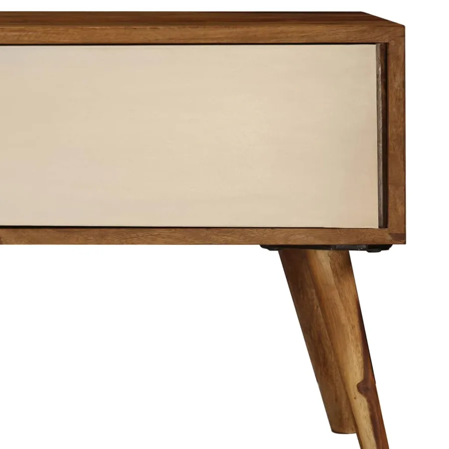 Meuble TV 140x30x40 cm bois massif - 5