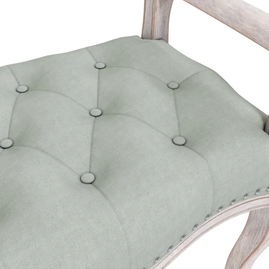 Banc Gris clair 110x45x60 cm Velours - 5