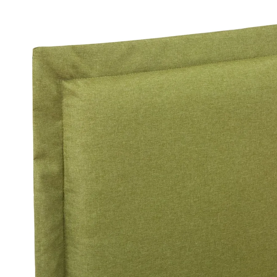 Cadre de lit sans matelas vert tissu 140x200 cm - 5