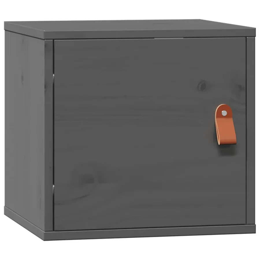 Armoire murale Gris 31,5x30x30 cm Bois de pin massif - 2