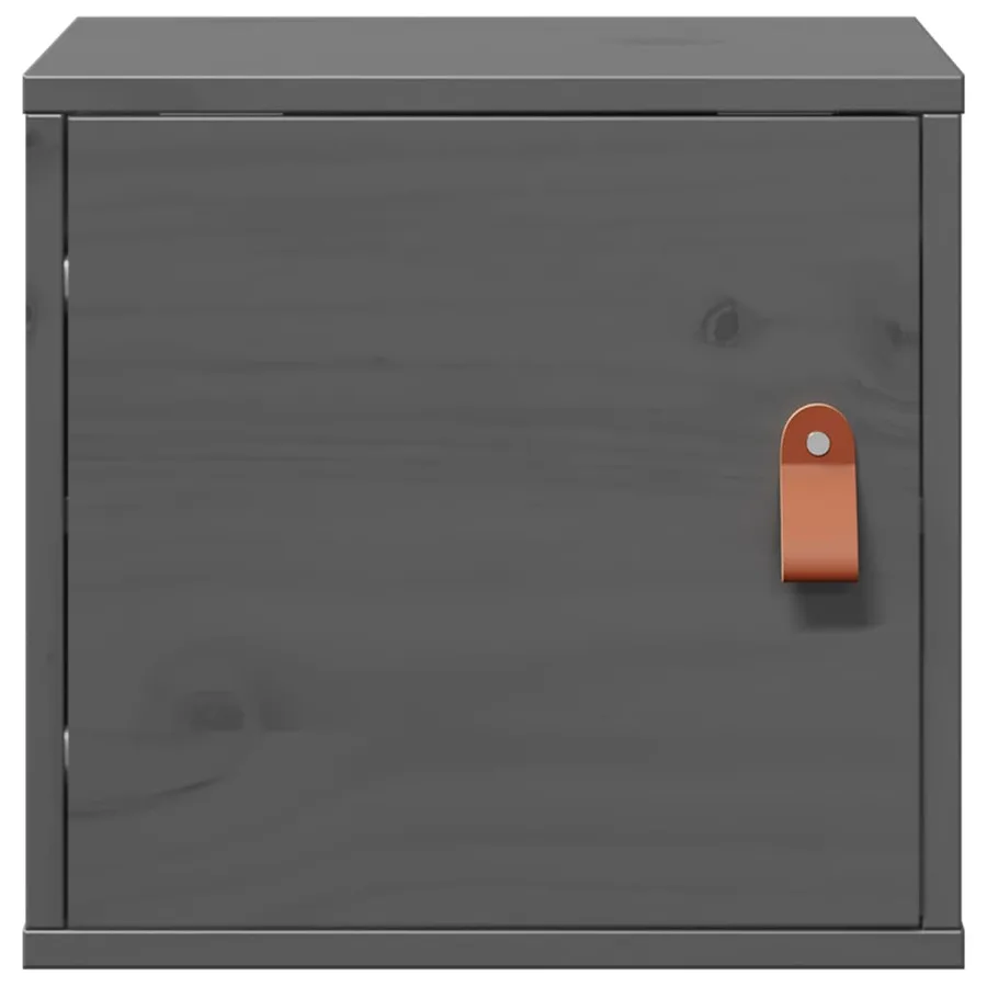 Armoire murale Gris 31,5x30x30 cm Bois de pin massif - 5