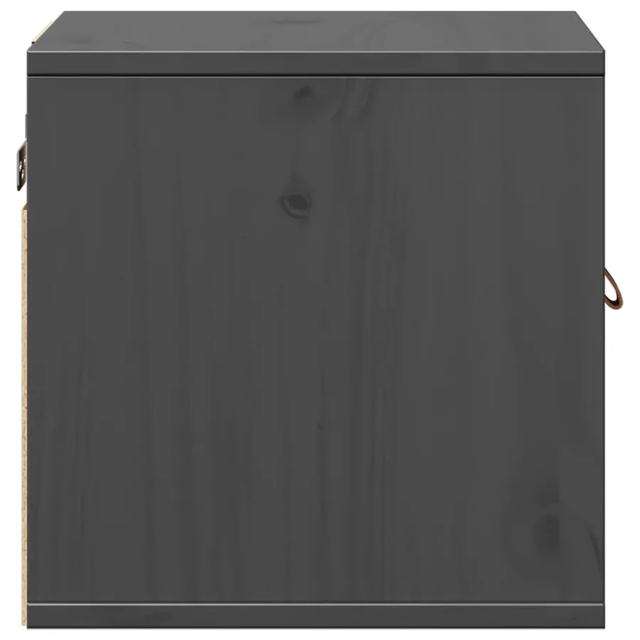 Armoire murale Gris 31,5x30x30 cm Bois de pin massif - 7