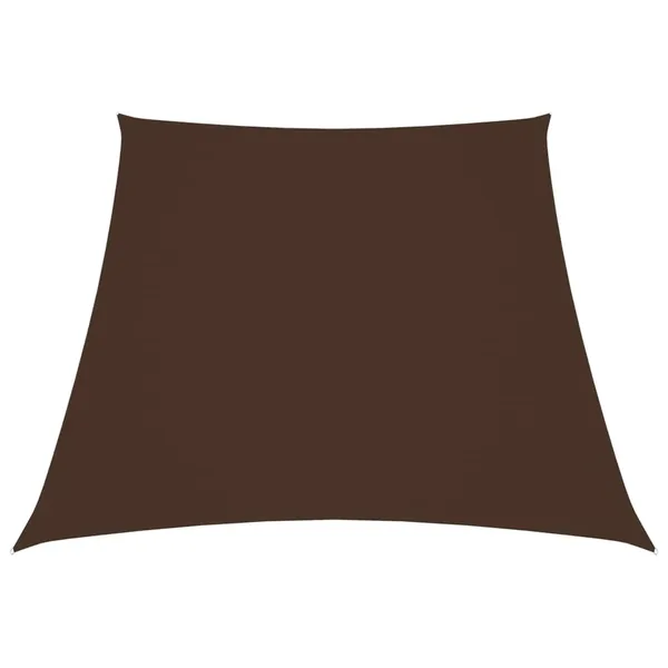 Voile de parasol Tissu Oxford trapèze 2/4x3 m Marron
