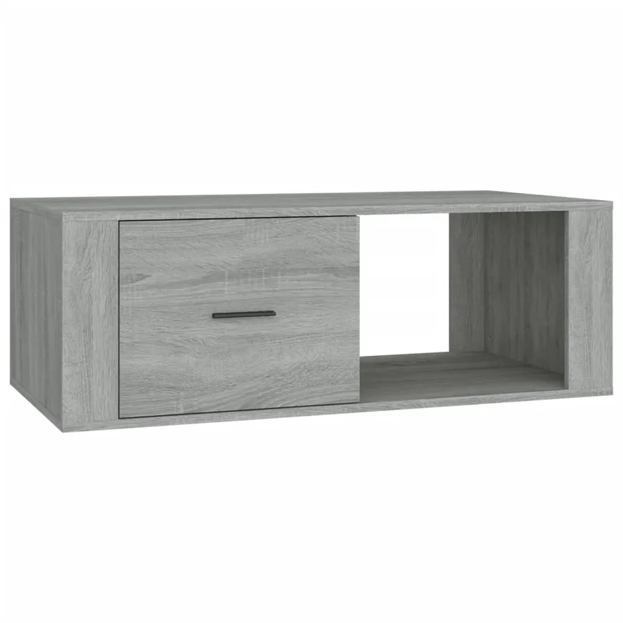 Table basse Sonoma gris 100x50,5x35 cm Bois d'ingénierie - 2