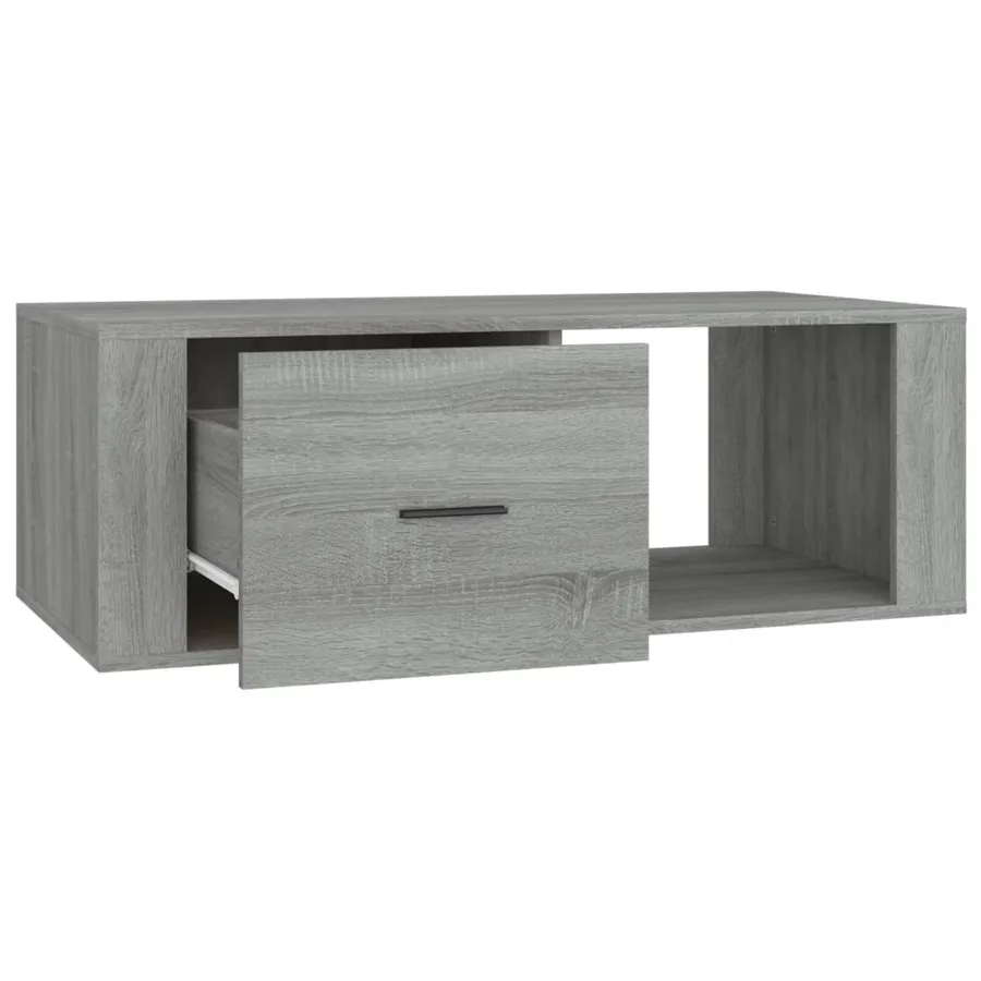 Table basse Sonoma gris 100x50,5x35 cm Bois d'ingénierie - 7