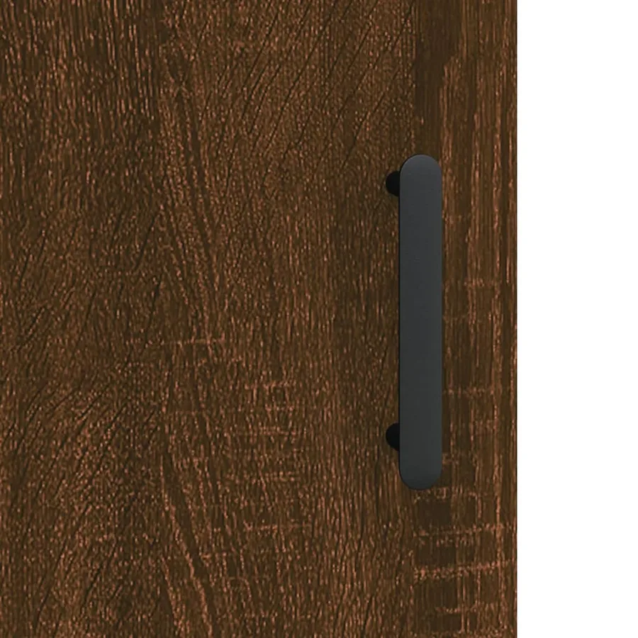 Armoire murale chêne marron 69,5x34x90 cm bois d'ingénierie - 11