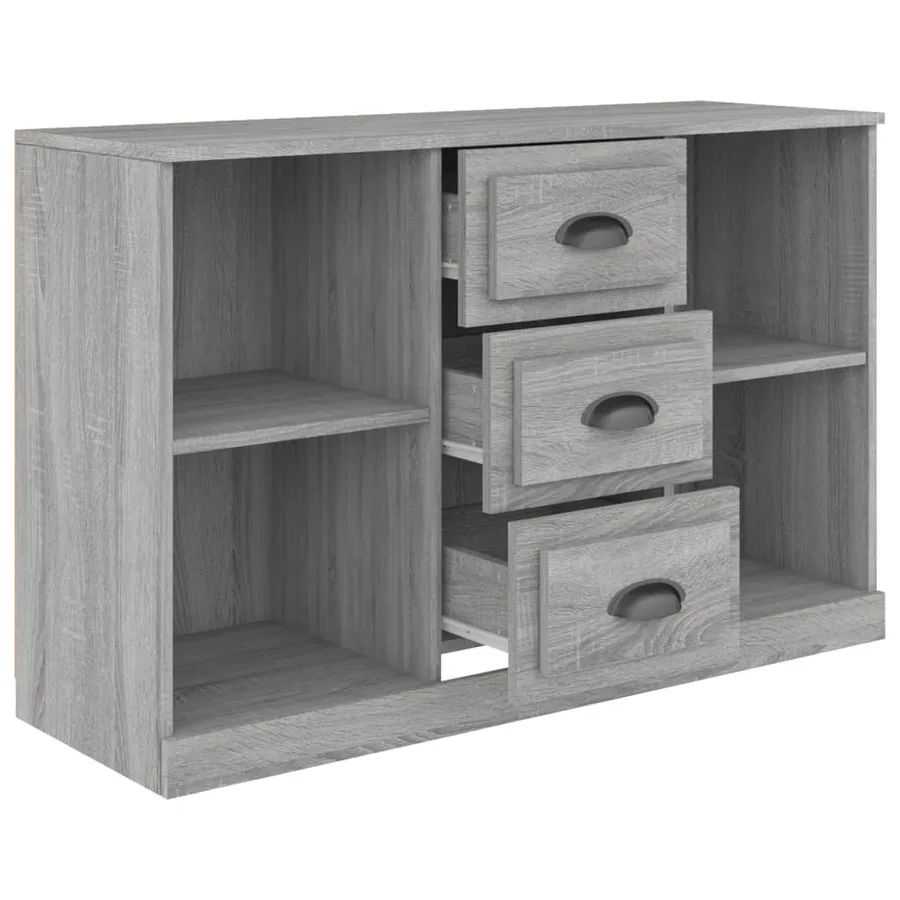 Buffet sonoma gris 104,5x35,5x67,5 cm bois d'ingénierie - 3