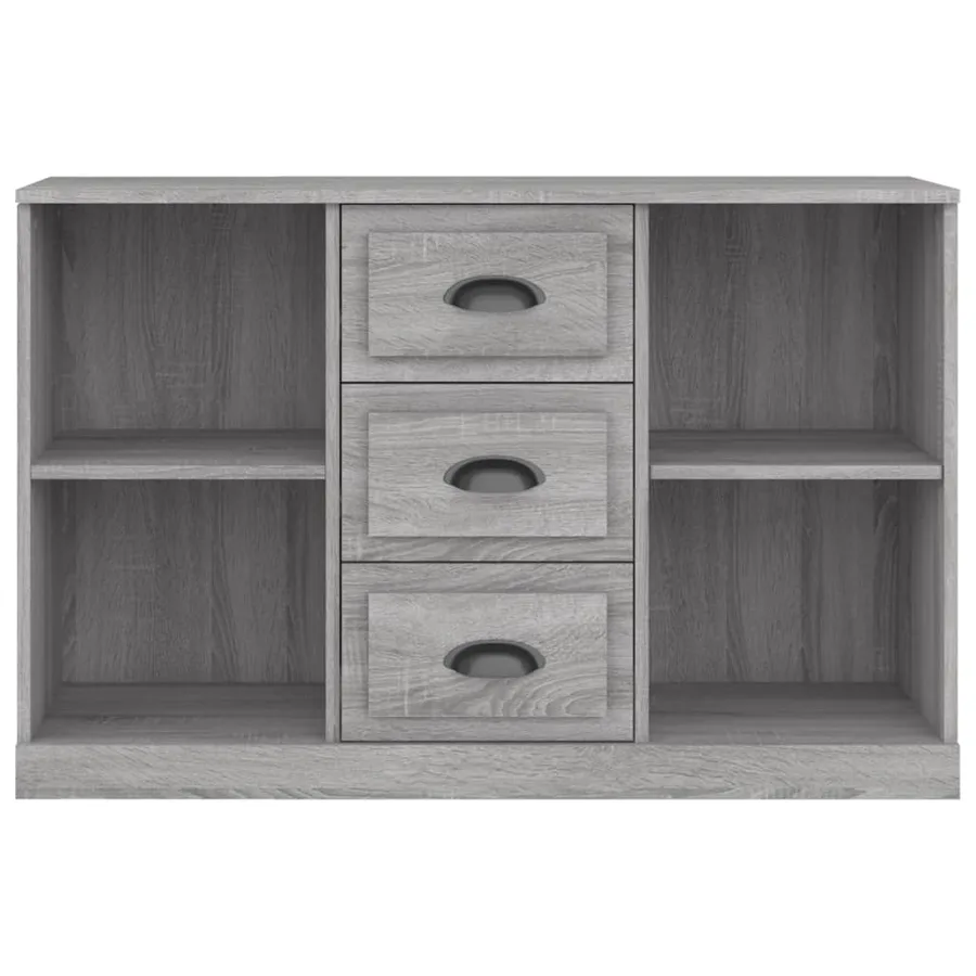 Buffet sonoma gris 104,5x35,5x67,5 cm bois d'ingénierie - 4