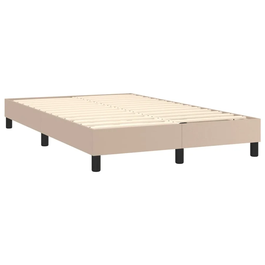 Sommier à lattes de lit avec matelas Cappuccino 120x200 cm - 5