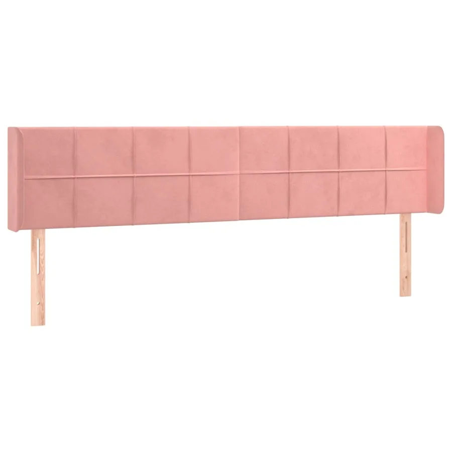 Tête de lit à LED Rose 183x16x78/88 cm Velours - 3