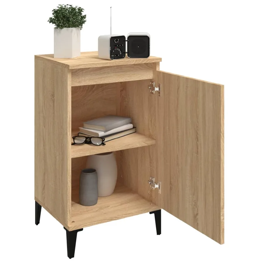 Tables de chevet 2pcs chêne sonoma 40x35x70cm bois d'ingénierie - 4