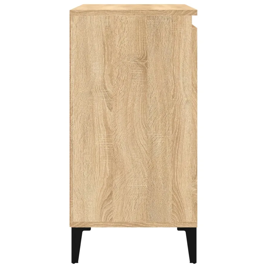Tables de chevet 2pcs chêne sonoma 40x35x70cm bois d'ingénierie - 8