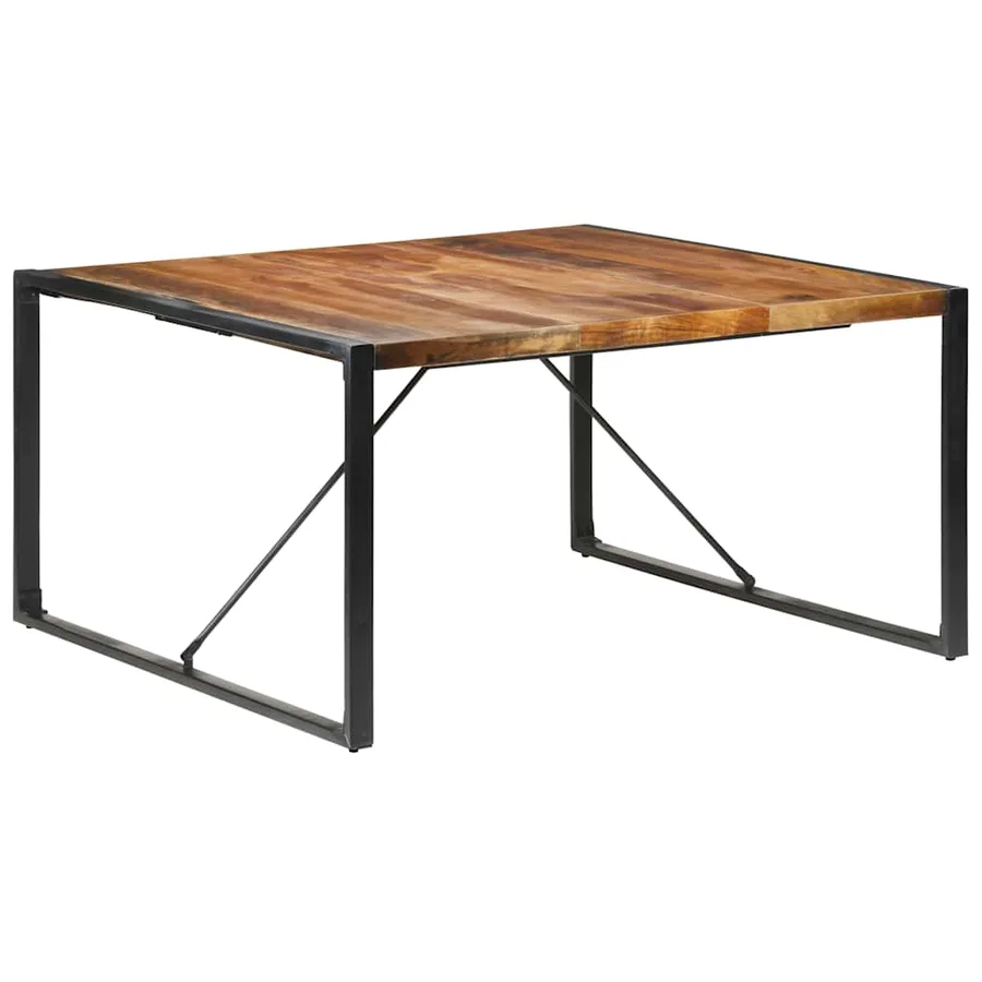 Table à manger 140x140x75 cm bois massif - 10