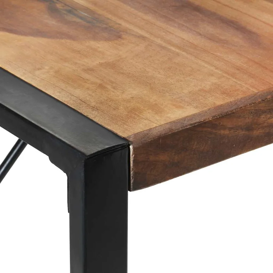 Table à manger 140x140x75 cm bois massif - 4
