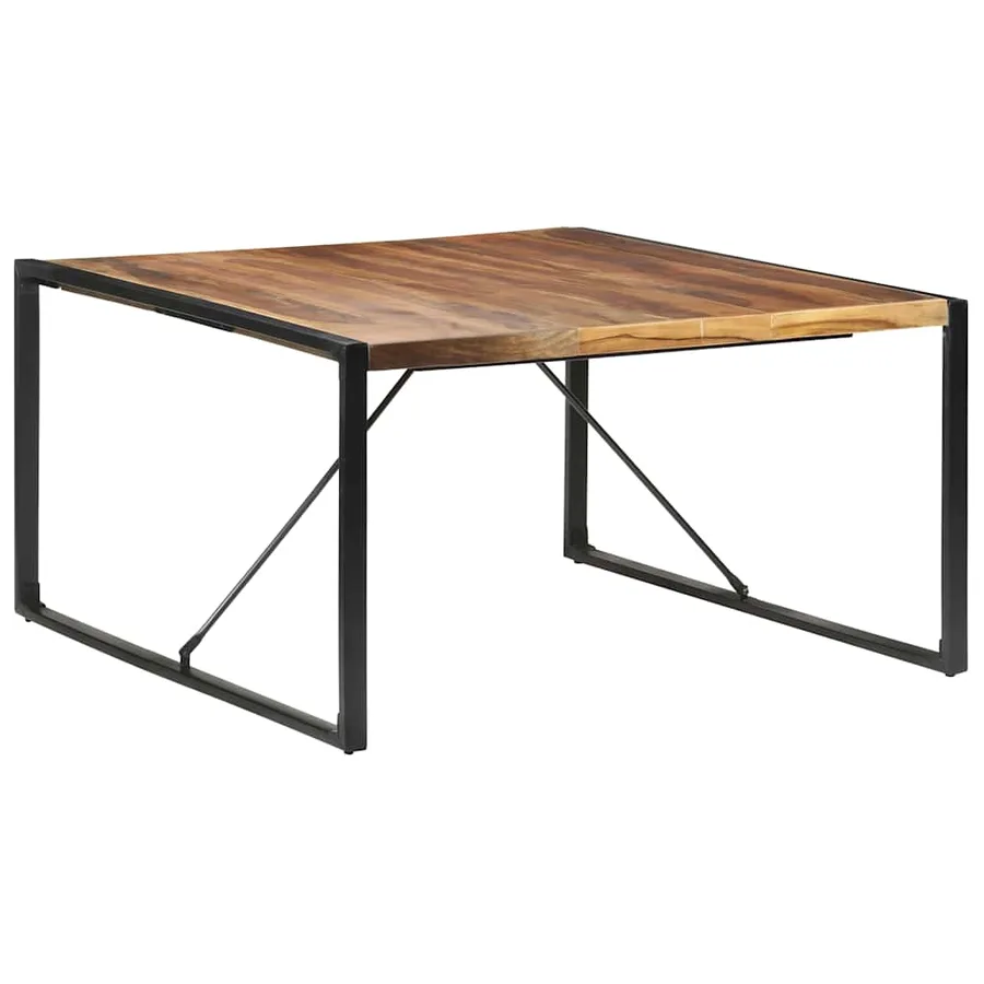 Table à manger 140x140x75 cm bois massif - 7