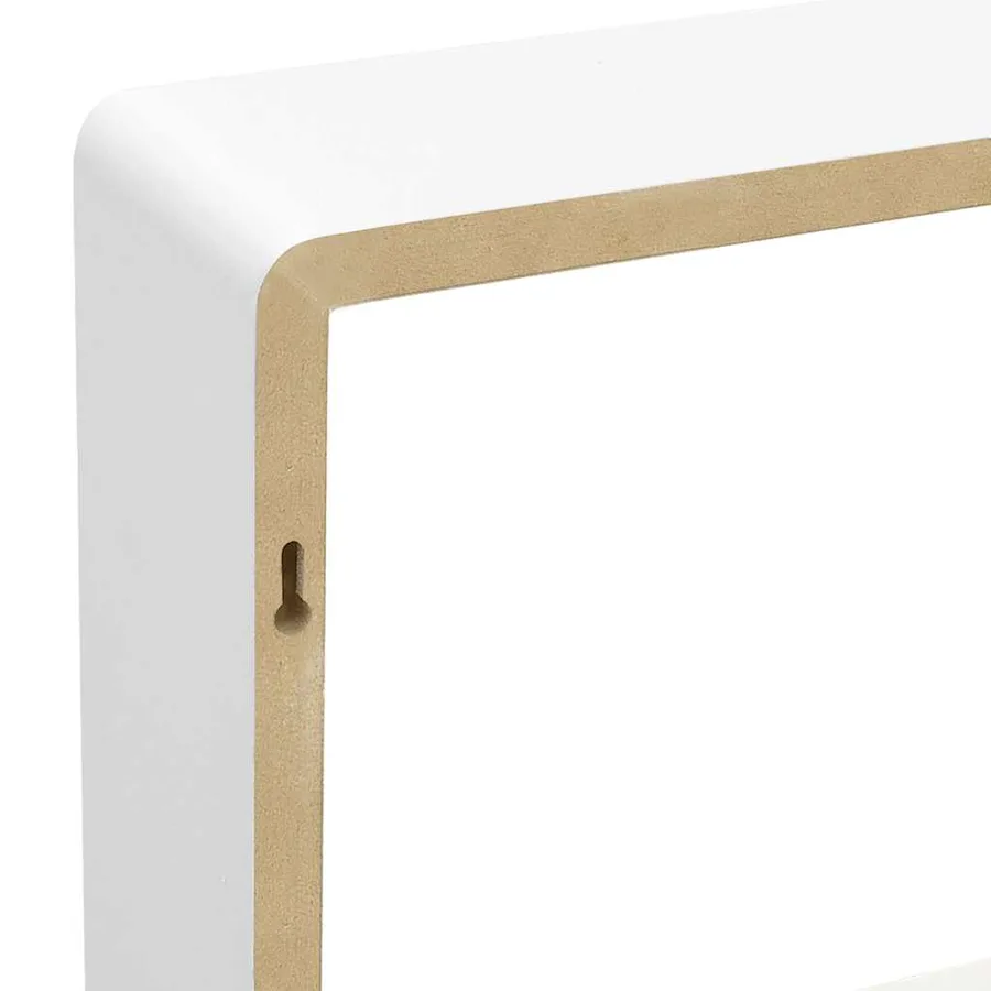 Étagères murales sous forme de cube 3 pcs Blanc MDF - 9