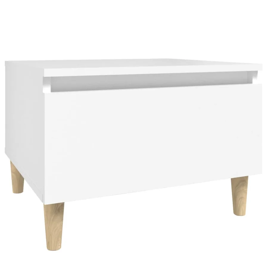 Tables d'appoint 2 pcs Blanc 50x46x35 cm Bois d'ingénierie - 7
