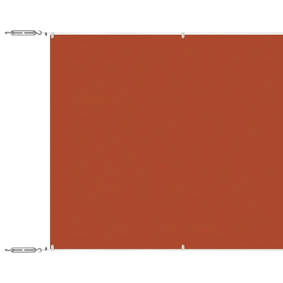Auvent vertical Terre cuite 100x1200 cm Tissu oxford - 2