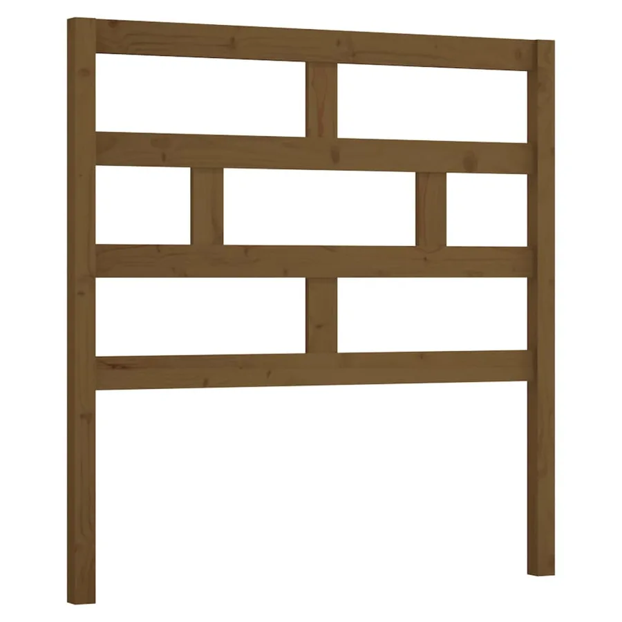 Tête de lit Marron miel 81x4x100 cm Bois massif de pin - 2
