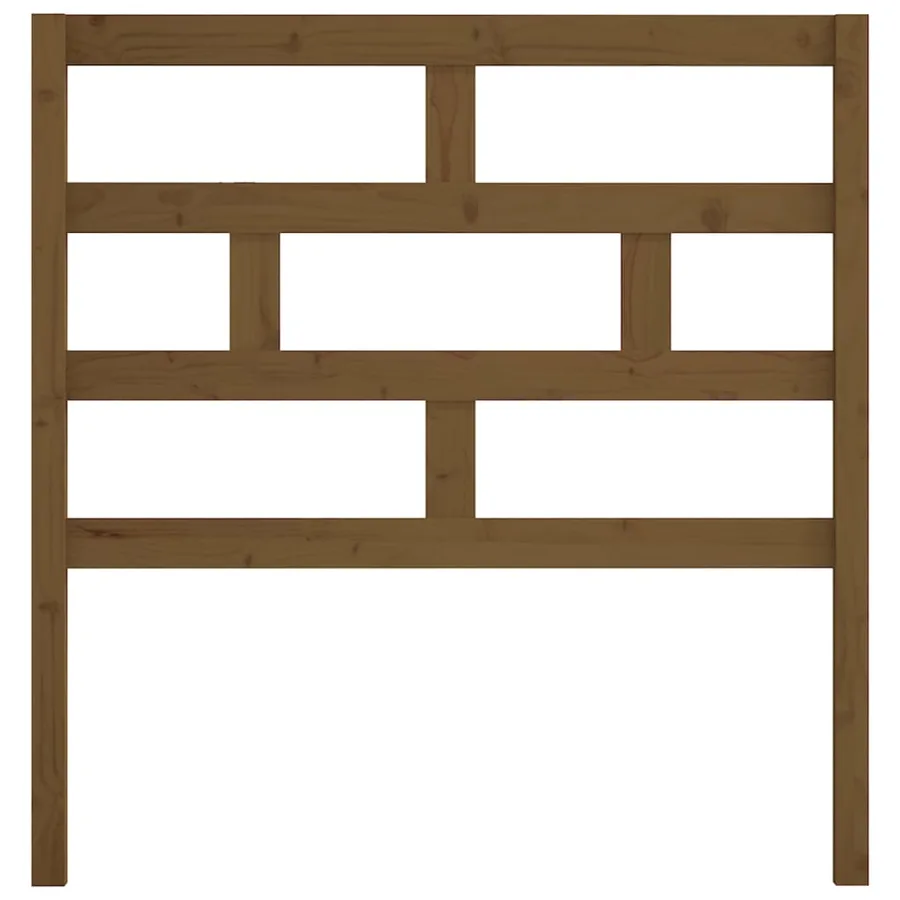 Tête de lit Marron miel 81x4x100 cm Bois massif de pin - 4