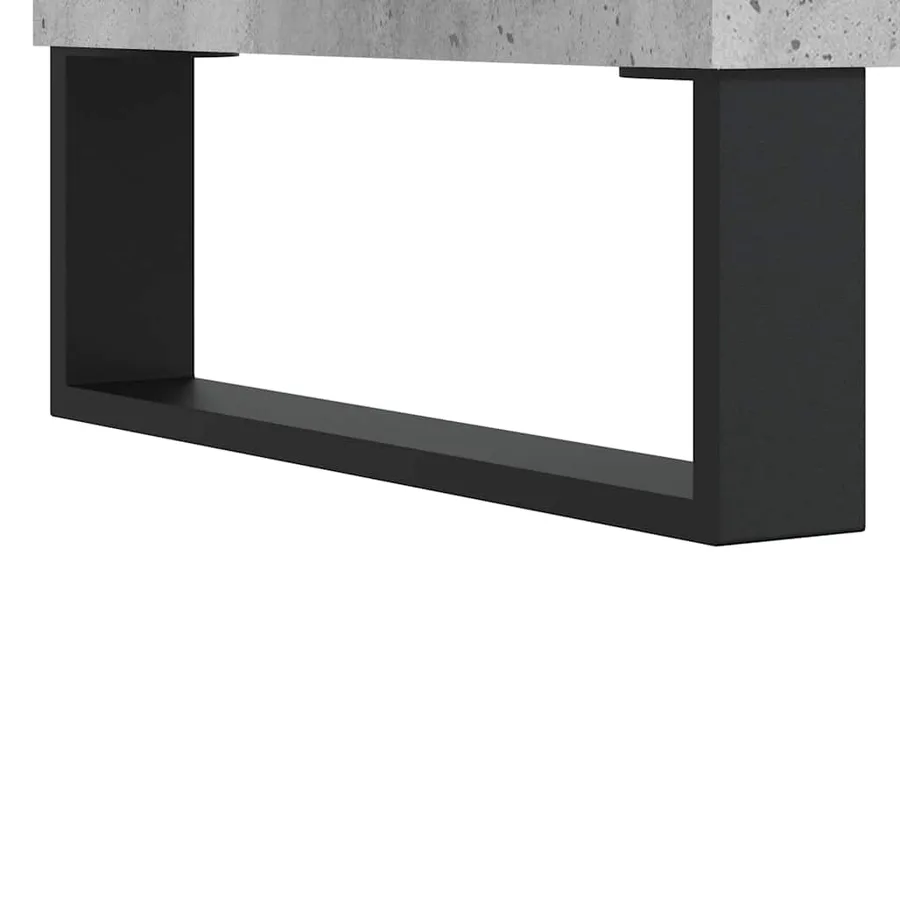 Buffet gris béton 101,5x35x70 cm bois d'ingénierie - 9