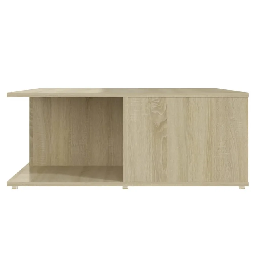 Table basse chêne sonoma 80x80x31 cm bois d'ingénierie - 5