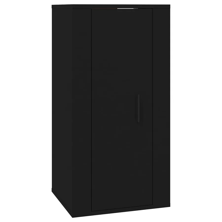 Meuble TV mural Noir 40x34,5x80 cm - 2
